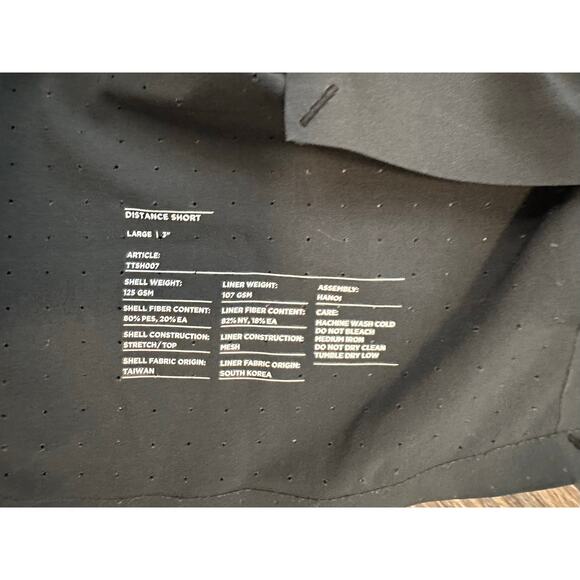 Ten Thousand men’s 3” distance running shorts in black sz L - Picture 4 of 6